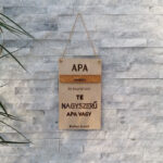 Apamérce - gravírozott plakett apák napjára