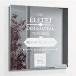 Gravírozott tükör nyugdíjba vonulásra