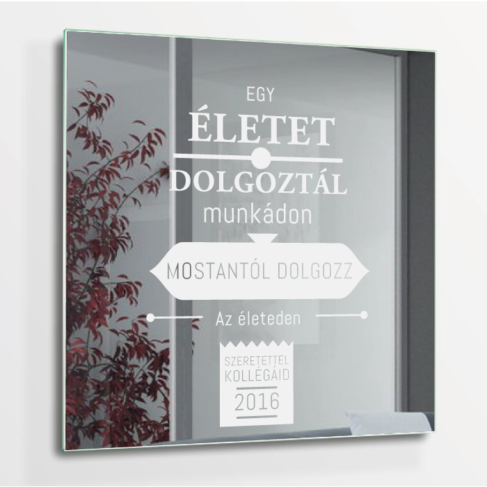 gravirozott-tukor-nyugdijbavonulasra-1 Gravírozott tükör nyugdíjba vonulásra - Image 1