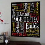Vászonkép egyedi szöveggel